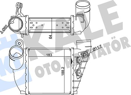 KALE OTO RADYATÖR 344790 - Intercooler, hladnjak www.molydon.hr