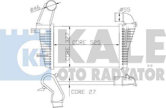 KALE OTO RADYATÖR 345900 - Intercooler, hladnjak www.molydon.hr