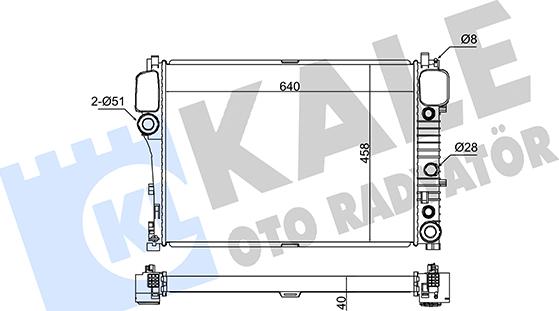 KALE OTO RADYATÖR 345970 - Hladnjak, hladjenje motora www.molydon.hr