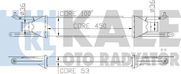 KALE OTO RADYATÖR 345400 - Intercooler, hladnjak www.molydon.hr