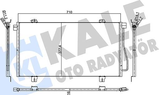 KALE OTO RADYATÖR 345560 - Kondenzator, klima-Uređaj www.molydon.hr