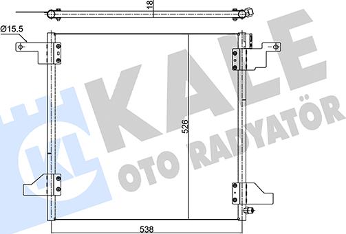 KALE OTO RADYATÖR 345515 - Kondenzator, klima-Uređaj www.molydon.hr