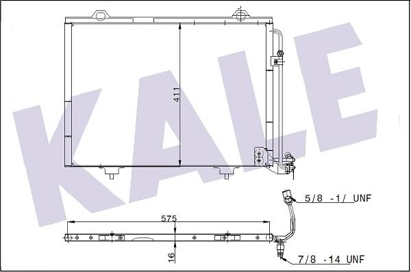 KALE OTO RADYATÖR 345510 - Kondenzator, klima-Uređaj www.molydon.hr