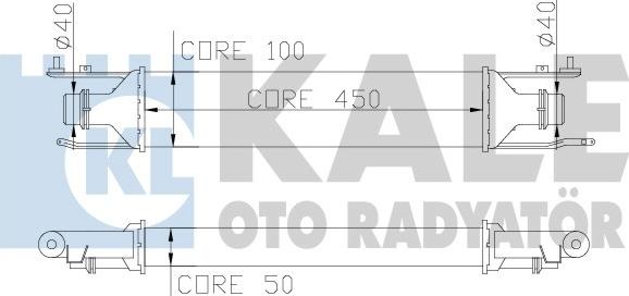 KALE OTO RADYATÖR 345600 - Intercooler, hladnjak www.molydon.hr