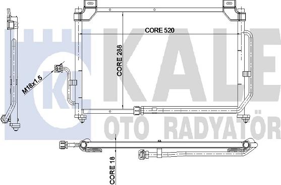 KALE OTO RADYATÖR 345175 - Kondenzator, klima-Uređaj www.molydon.hr