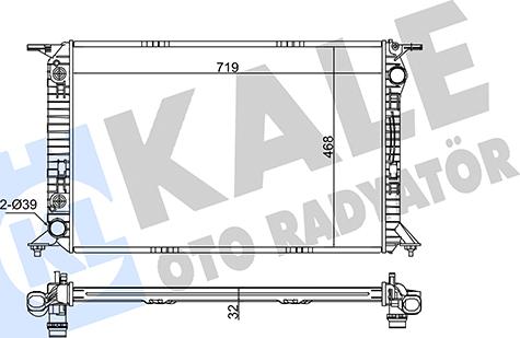 KALE OTO RADYATÖR 345860 - Hladnjak, hladjenje motora www.molydon.hr