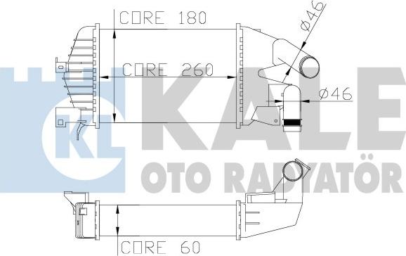 KALE OTO RADYATÖR 345800 - Intercooler, hladnjak www.molydon.hr