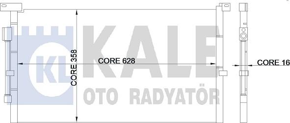 KALE OTO RADYATÖR 345375 - Kondenzator, klima-Uređaj www.molydon.hr