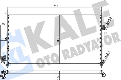 KALE OTO RADYATÖR 345795 - Kondenzator, klima-Uređaj www.molydon.hr