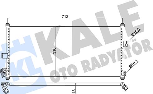 KALE OTO RADYATÖR 345790 - Kondenzator, klima-Uređaj www.molydon.hr