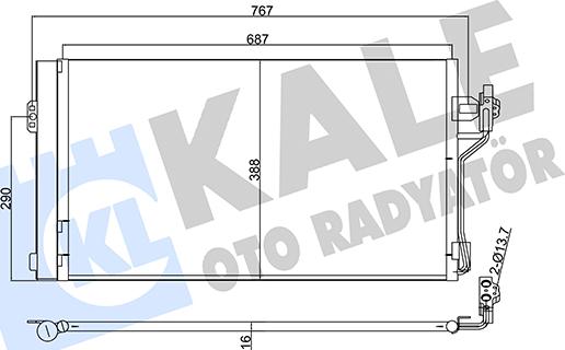 KALE OTO RADYATÖR 345760 - Kondenzator, klima-Uređaj www.molydon.hr