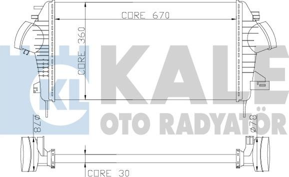 KALE OTO RADYATÖR 345700 - Intercooler, hladnjak www.molydon.hr