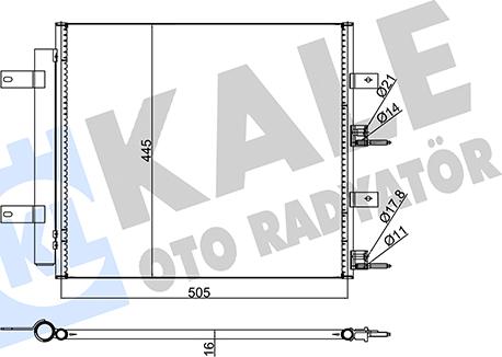 KALE OTO RADYATÖR 345730 - Kondenzator, klima-Uređaj www.molydon.hr