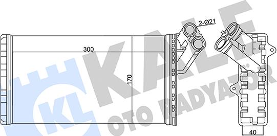 KALE OTO RADYATÖR 346480 - Izmjenjivač topline, grijanje unutrasnjeg prostora www.molydon.hr
