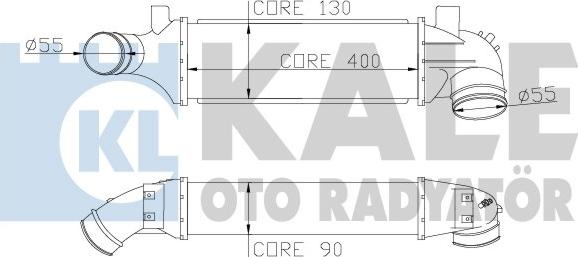 KALE OTO RADYATÖR 346600 - Intercooler, hladnjak www.molydon.hr