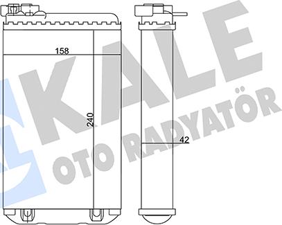 KALE OTO RADYATÖR 346670 - Izmjenjivač topline, grijanje unutrasnjeg prostora www.molydon.hr