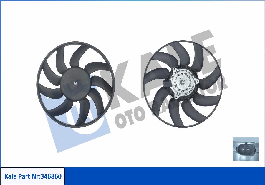 KALE OTO RADYATÖR 346860 - Ventilator, hladjenje motora www.molydon.hr