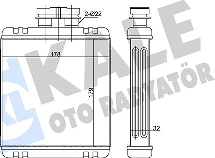 KALE OTO RADYATÖR 346260 - Izmjenjivač topline, grijanje unutrasnjeg prostora www.molydon.hr