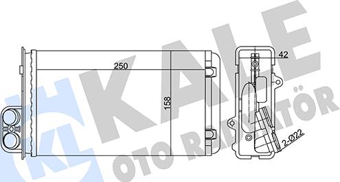 KALE OTO RADYATÖR 346725 - Izmjenjivač topline, grijanje unutrasnjeg prostora www.molydon.hr
