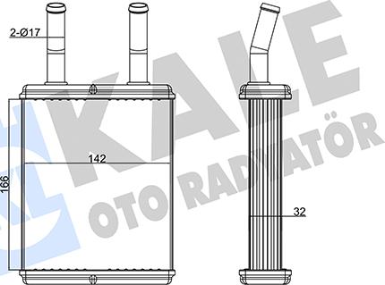 KALE OTO RADYATÖR 346770 - Izmjenjivač topline, grijanje unutrasnjeg prostora www.molydon.hr