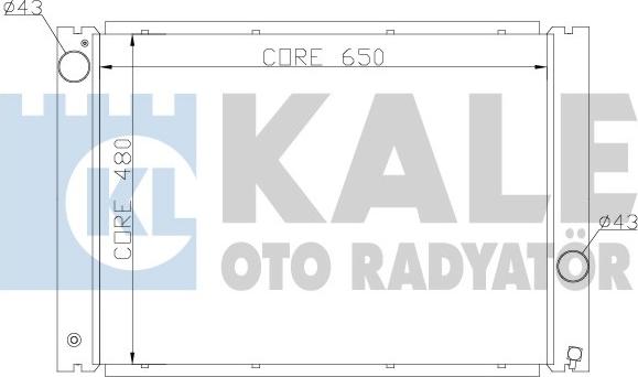 KALE OTO RADYATÖR 341905 - Hladnjak, hladjenje motora www.molydon.hr