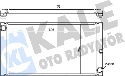 KALE OTO RADYATÖR 348885 - Hladnjak, hladjenje motora www.molydon.hr