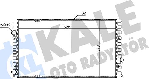 KALE OTO RADYATÖR 348250 - Hladnjak, hladjenje motora www.molydon.hr