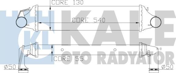 KALE OTO RADYATÖR 343400 - Intercooler, hladnjak www.molydon.hr