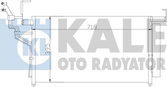 KALE OTO RADYATÖR 343010 - Kondenzator, klima-Uređaj www.molydon.hr