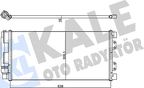 KALE OTO RADYATÖR 343195 - Kondenzator, klima-Uređaj www.molydon.hr