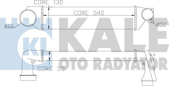 KALE OTO RADYATÖR 343300 - Intercooler, hladnjak www.molydon.hr