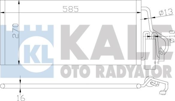 KALE OTO RADYATÖR 342915 - Kondenzator, klima-Uređaj www.molydon.hr