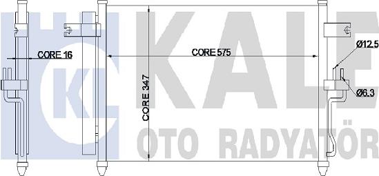 KALE OTO RADYATÖR 342980 - Kondenzator, klima-Uređaj www.molydon.hr