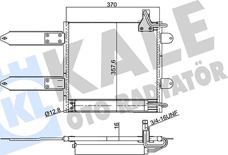 KALE OTO RADYATÖR 342930 - Kondenzator, klima-Uređaj www.molydon.hr