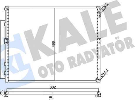 KALE OTO RADYATÖR 342470 - Kondenzator, klima-Uređaj www.molydon.hr