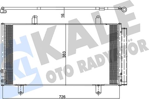 KALE OTO RADYATÖR 342605 - Kondenzator, klima-Uređaj www.molydon.hr