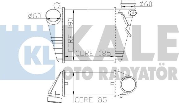 KALE OTO RADYATÖR 342000 - Intercooler, hladnjak www.molydon.hr