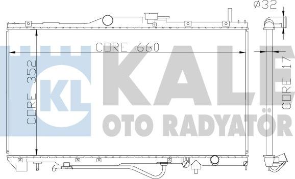 KALE OTO RADYATÖR 342165 - Hladnjak, hladjenje motora www.molydon.hr