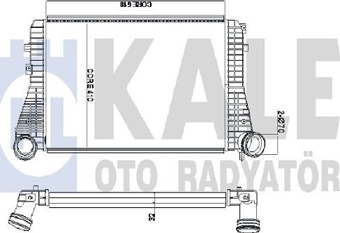 KALE OTO RADYATÖR 342100 - Intercooler, hladnjak www.molydon.hr