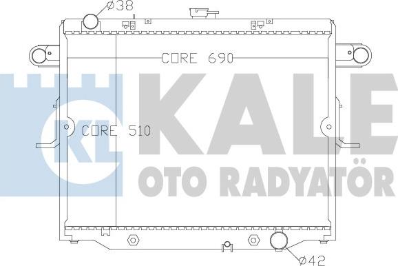 KALE OTO RADYATÖR 342175 - Hladnjak, hladjenje motora www.molydon.hr