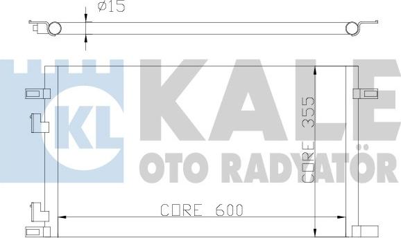 KALE OTO RADYATÖR 342825 - Kondenzator, klima-Uređaj www.molydon.hr