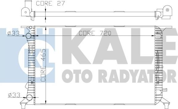 KALE OTO RADYATÖR 342340 - Hladnjak, hladjenje motora www.molydon.hr