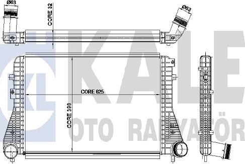 KALE OTO RADYATÖR 342380 - Intercooler, hladnjak www.molydon.hr