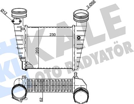 KALE OTO RADYATÖR 342375 - Intercooler, hladnjak www.molydon.hr