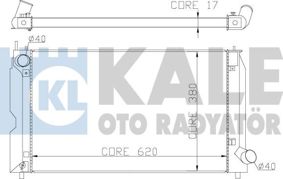 KALE OTO RADYATÖR 342205 - Hladnjak, hladjenje motora www.molydon.hr