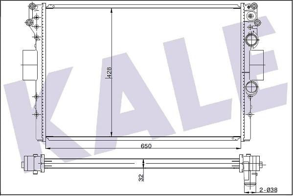 KALE OTO RADYATÖR 342230 - Hladnjak, hladjenje motora www.molydon.hr