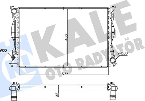 KALE OTO RADYATÖR 347530 - Hladnjak, hladjenje motora www.molydon.hr