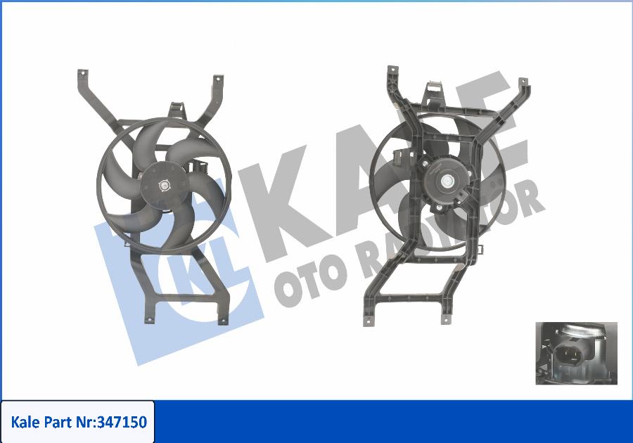 KALE OTO RADYATÖR 347150 - Ventilator, hladjenje motora www.molydon.hr