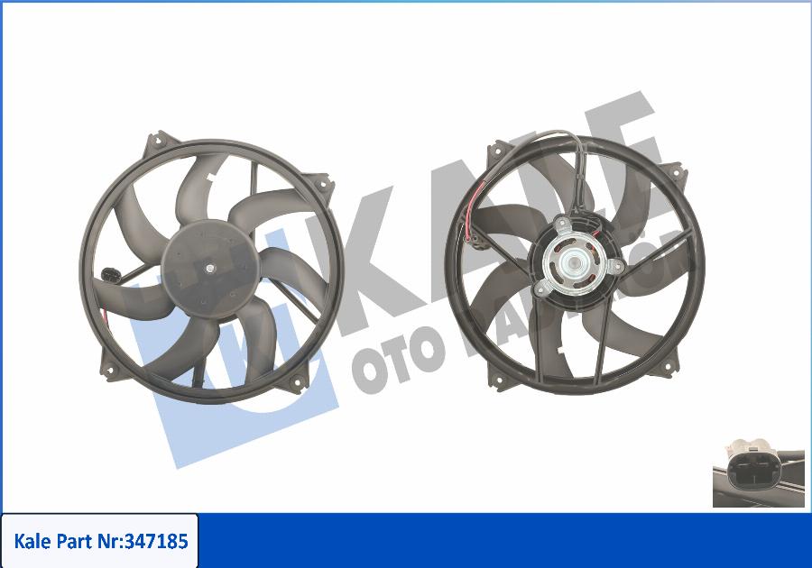 KALE OTO RADYATÖR 347185 - Ventilator, hladjenje motora www.molydon.hr