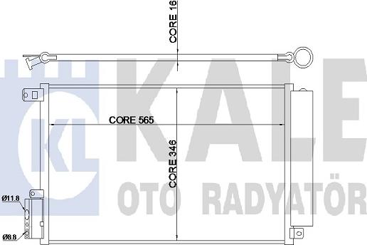 KALE OTO RADYATÖR 347315 - Kondenzator, klima-Uređaj www.molydon.hr